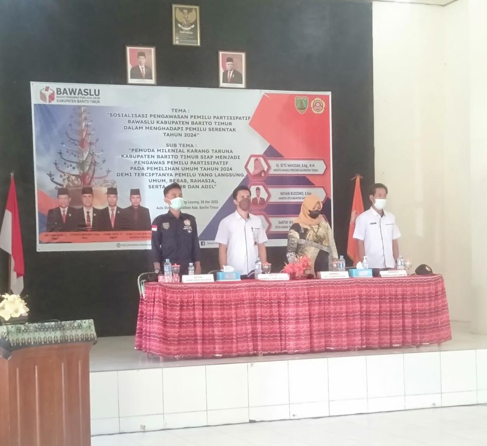 Bawaslu Bartim Adakan Giat Sosialisasi Pengawasan Pemilu Partisipatif Tahun 2022 
