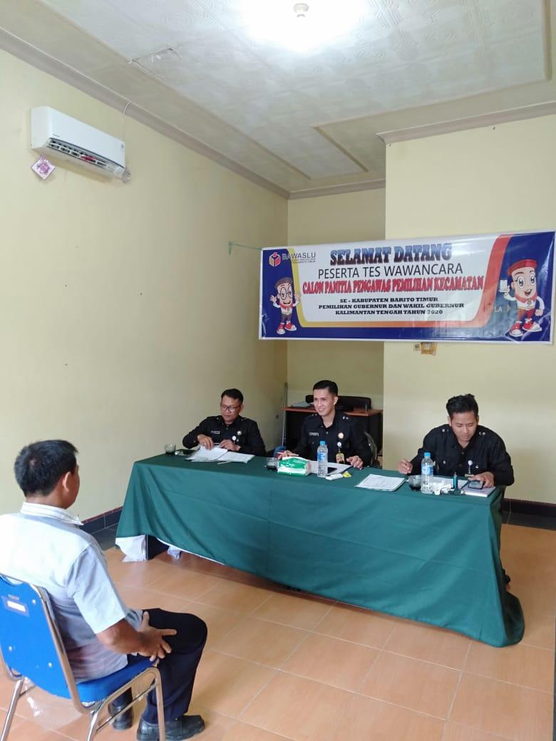 TES WAWANCARA CALON ANGGOTA PANWASCAM SE-KABUPATEN BARITO TIMUR