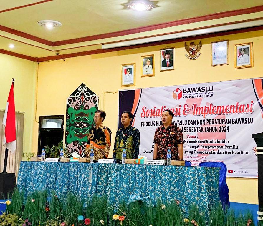 Bawaslu Bartim Kembali Gelar Sosialisasi Produk Hukum Bawaslu dan Non Peraturan Bawaslu