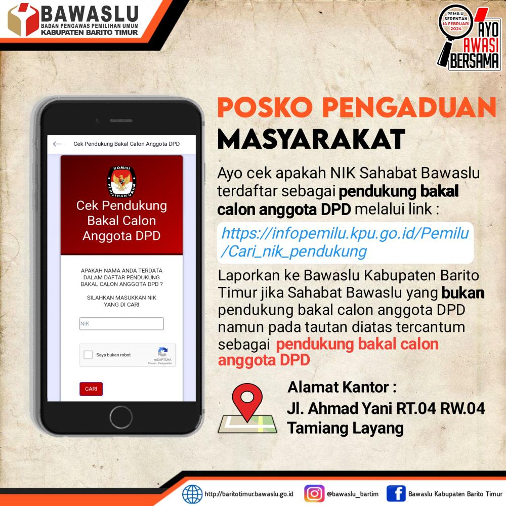 POSKO PENGADUAN MASYARAKAT 