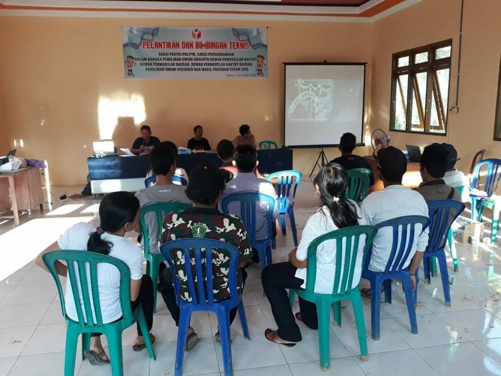 Pelatihan Saksi Partai Politik Kecamatan Se-Kabupaten Barito Timur 