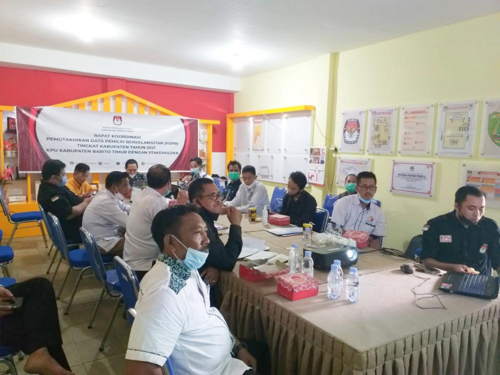Bawaslu Kabupaten Barito Timur Ikuti Rapat Koordinasi Pemutakhiran Data Pemilih Berkelanjutan