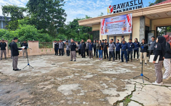 Setahun Jelang Pemungutan Suara, Bawaslu Bartim Gelar Apel Siaga Pengawasan Menuju Satu Tahun Pemilu 2024
