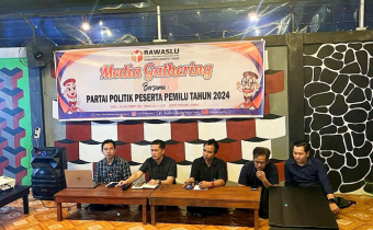 Gelar Media Gathering Bersama Partai Politik, Bawaslu Bartim Tekankan Aturan Dalam Tahapan Kampanye