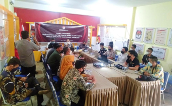 Bawaslu Bartim Hadiri Rakor PDPB Triwulan II Tahun 2022 oleh KPU Bartim
